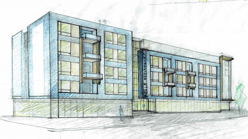 Artists rendering of proposed renovation